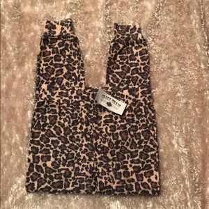 Crazy Train leopard print leggings